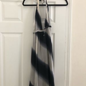 Black halo tie dye dress